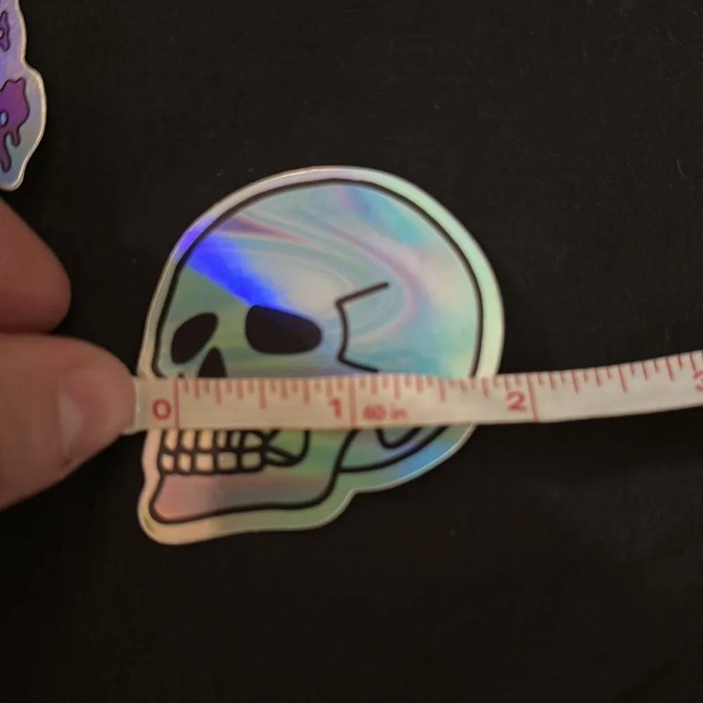 Holographic skull stickers/decals